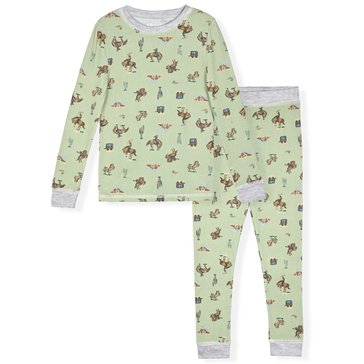 Sleep On It Little Boys' Western Tight Fit Pajamas Set, 2-Piece
