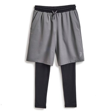 3 Paces Big Boys' Woven 2-In-1 Shorts With Attached Compression Pants