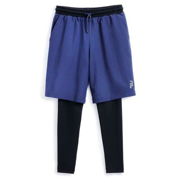 3 Paces Big Boys' Woven 2-In-1 Shorts With Attached Compression Pants