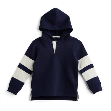 Tony Hawk Little Boys' Fleece Rugby Hoodie