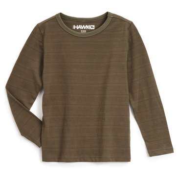 Tony Hawk Big Boys' Striped Long Sleeve Crew