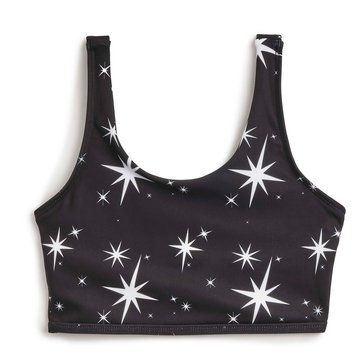 3 Paces Big Girls' Long Line Star Print Sport Tank Top