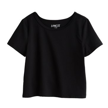 3 Paces Big Girls' Boxy Cropped Tee