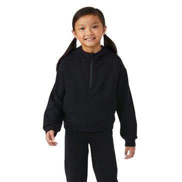 3 Paces Big Girls' Shrunken Quarter Zip Hoodie
