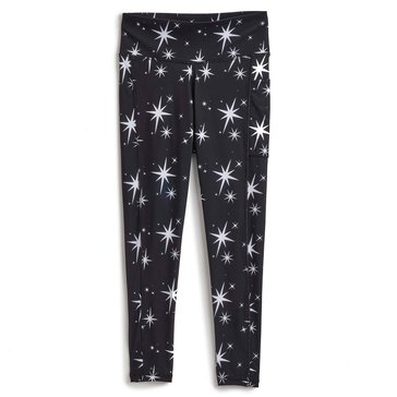 3 Paces Big Girls' Blair Star Print Active Leggings