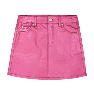 Luv Betsey Big Girls' Foil Coated Denim Skirt