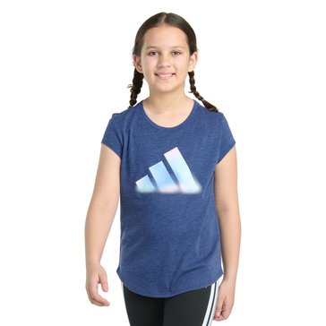Adidas Big Girls' Essential Heather Graphic Tee