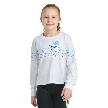 Adidas Big Girls' Cross Chest Graphic Tee