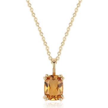 Citrine Antique Cut Pendant