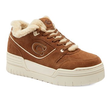 Coach Women's Soho Shearling Platform Sneaker