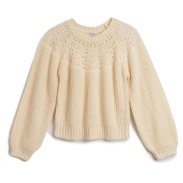 Yarn & Sea Women's Balloon Sleeve Pullover Sweater Plus Size