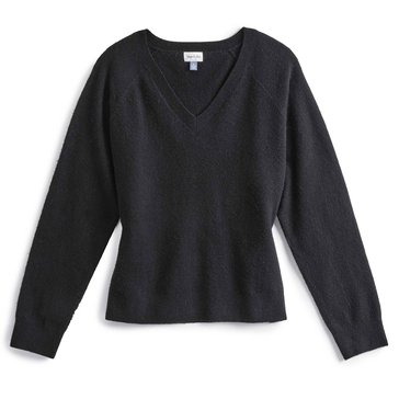 Yarn & Sea Women's V Neck Pullover Sweater Plus Size