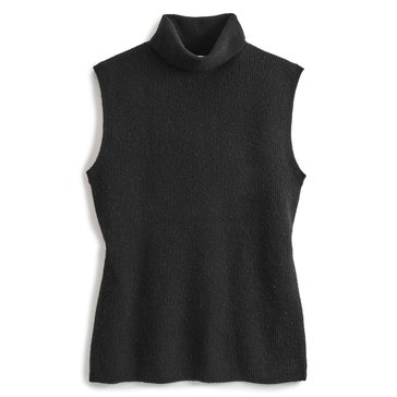 Yarn & Sea Women's Sleeveless Turtleneck Sweater
