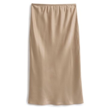 Yarn & Sea Women's Tie Waist Satin Skirt