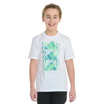 Adidas Big Boys' Woodland Camo Stack Tee