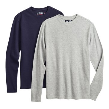 Company 81 Men's Two Pack Long Sleeve Thermal Crewneck Shirt