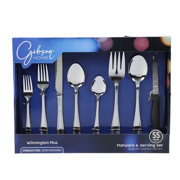 Gibson Home Wilmington Plus 55-Piece Flatware Set