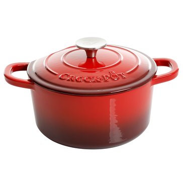 Crock Pot Artisan Enamel Cast Iron Dutch Oven with Lid
