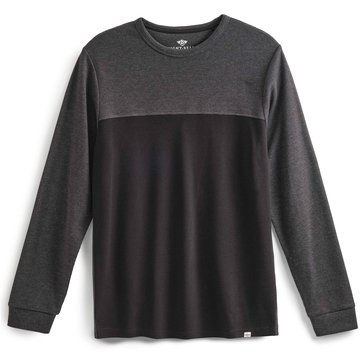 Eight Bells Men's Long Sleeve Rice Knit Colorblock Crewneck