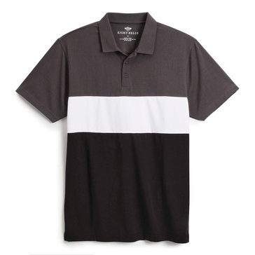 Eight Bells Men's Short Sleeve Stripe Polo