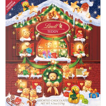 Lindt Holiday Teddy Advent Calendar, 4.5oz