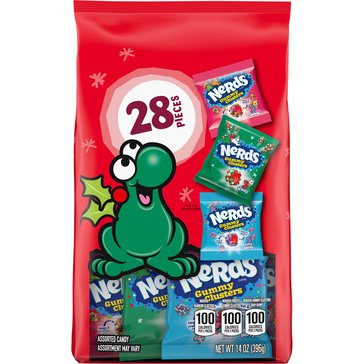 Nerds Holiday Assorted Cluster, 28-Count