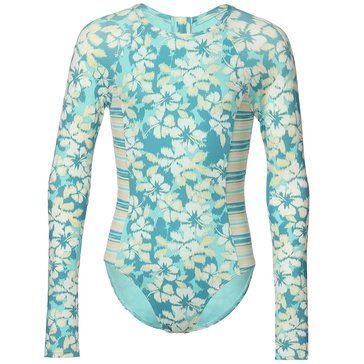 Roxy Big Girls' Hibiscus Mirage Onesie Swimsuit