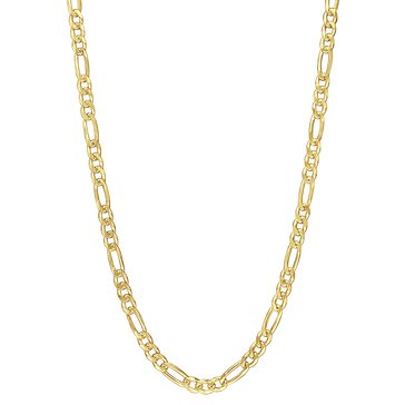 Sofia B. 3.8mm 18K Yellow Gold-Plated Sterling Silver Figaro Chain Necklace
