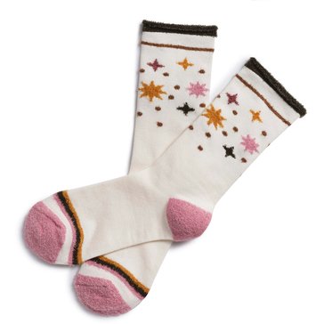 Legale Women's Star Feather Crew Socks