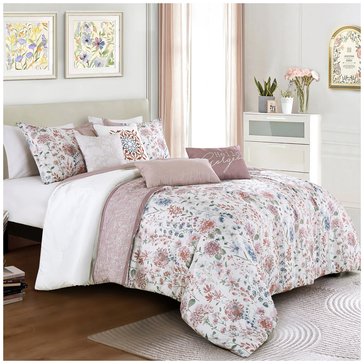 Esca Floral 7-Piece Comforter Set