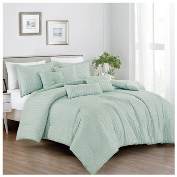 Esca Yarn Dye Stripe 7-Piece Comforter Set