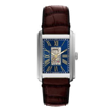 Fossil Men's Carraway Leather Strap Watch