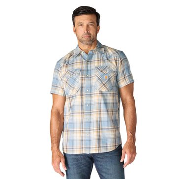 Carhartt Men's Montana Bozeman Relaxed Short Sleeve Plaid Shirt