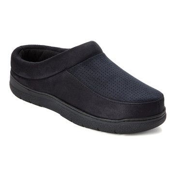 Dearfoams Men's Derek Perf Microsuede Moc Toe Clog