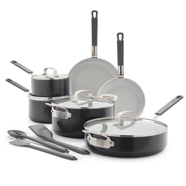 Bobby Flay Professional Grade 13-Piece Ceramic Cookware Set