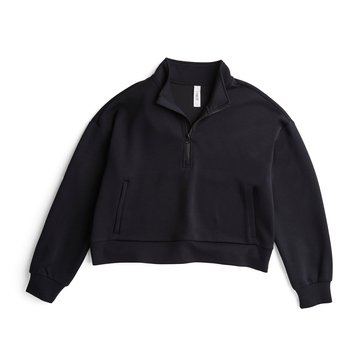 3 Paces Women's Fleece Shrunken Quarter Zip