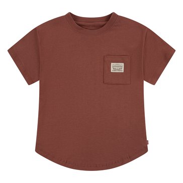 Levi's Little Boys' Curved Hem Pocket Tee