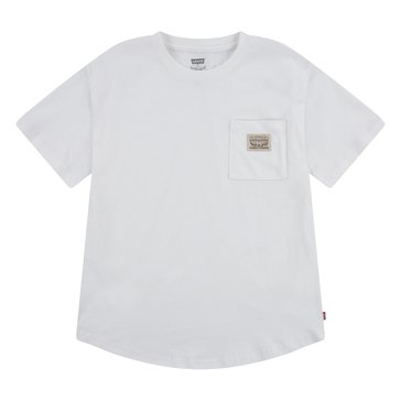 Levi's Big Boys' Curved Hem Pocket Tee