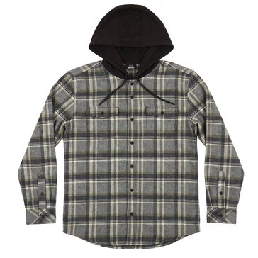 Burnside Men's Hooded Flannel Shirt