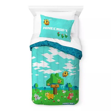Jay Franco Minecraft A Beautiful Day Comforter Set
