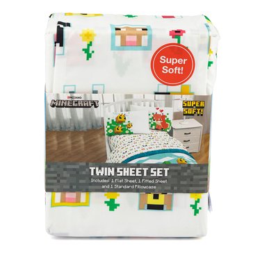 Jay Franco Minecraft A Beautiful Day Sheet Set