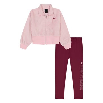 Under Armour Little Girls' Sherpa Full Zip Legging Set