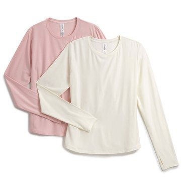 Jockey Women's Butter Long Sleeve Tee, 2-Pack