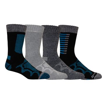 Columbia Men's Mid-Weight Moisture Control Digital Crew Socks, 4- Pack