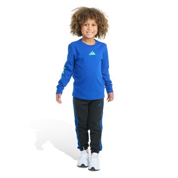Adidas Toddler Boys' Graphic Sleeve Tee Jogger Set