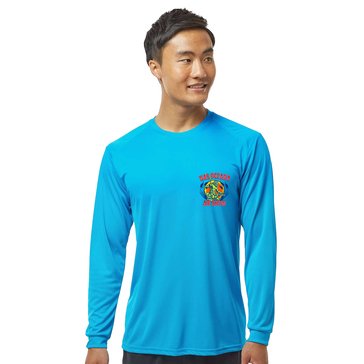 Navy Pride by Coastal Edge Boardwalk Performance Long Sleeve Tee
