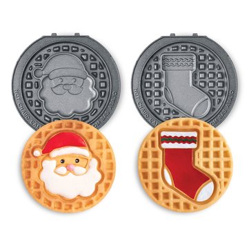 Dash Multi Maker Mini Maker 2-Piece Plate Set Santa And Stocking