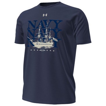 Under Armour Sideline USNA 250th Six Frigates Graphic Tee