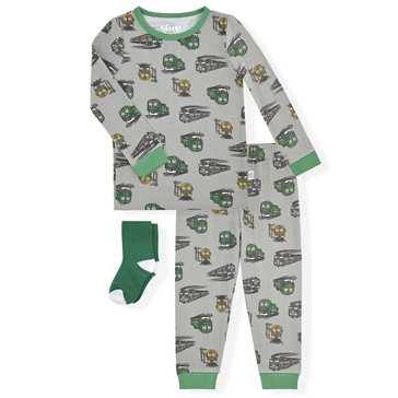 Sleep On It Toddler Boys' Tight Fit PJs with Socks