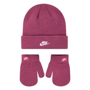 Nike Toddler Girls' Futura Beanie and Glove Set
